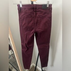 American Eagle Women's Burgundy Jeggings